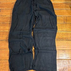 Wide leg linen like pants